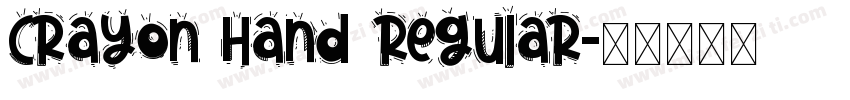Crayon Hand Regular字体转换